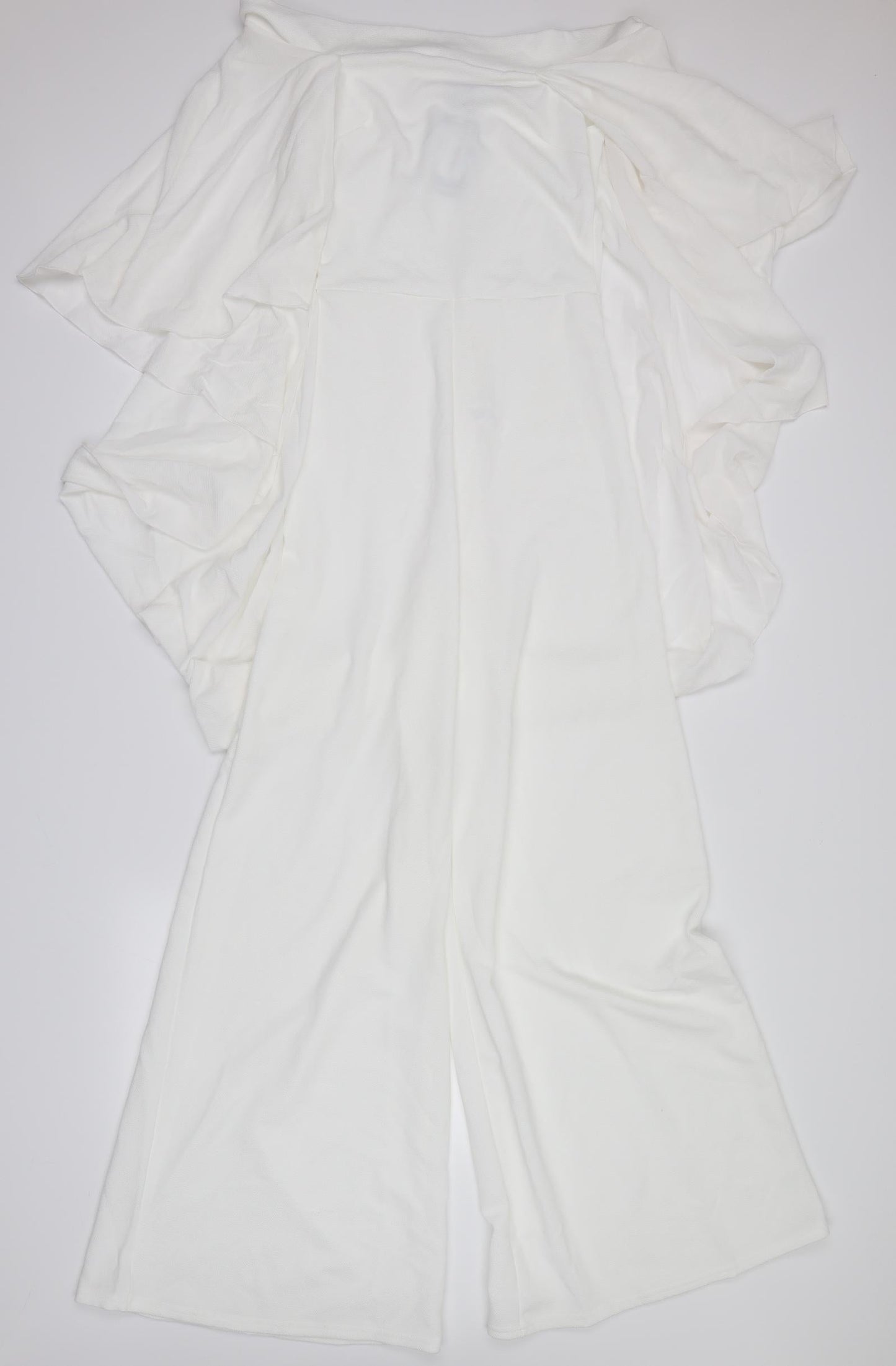 Boohoo Womens Ivory   Trousers One-Piece Size 10  - cape