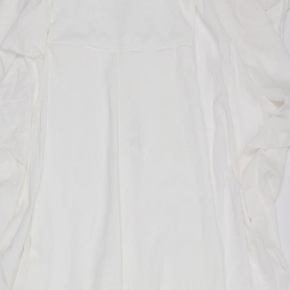 Boohoo Womens Ivory   Trousers One-Piece Size 10  - cape