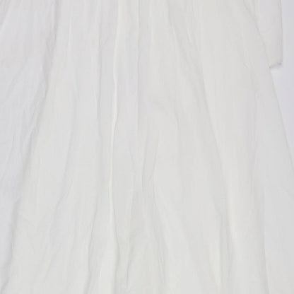 Boohoo Womens Ivory   Trousers One-Piece Size 10  - cape