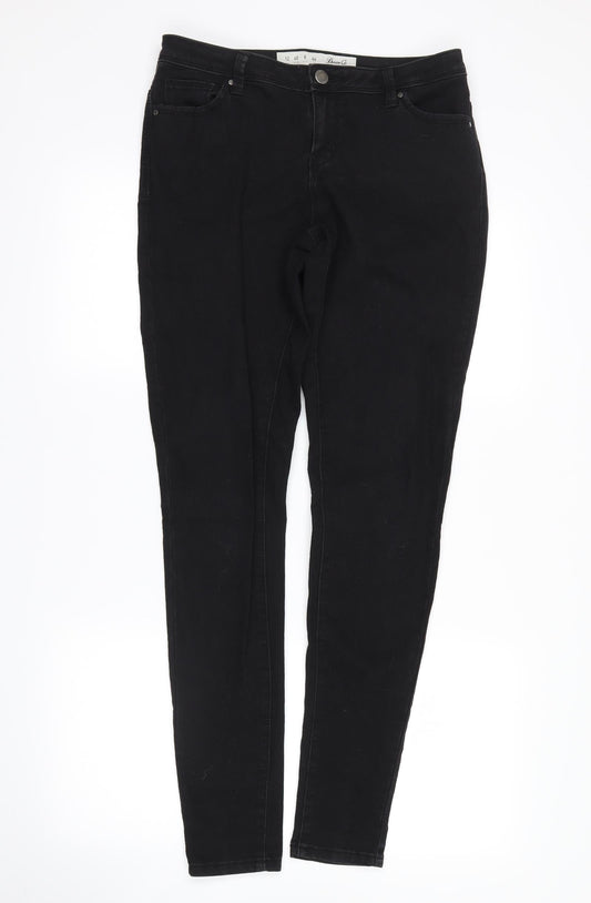 denim co Womens Black  Denim Straight Jeans Size 12