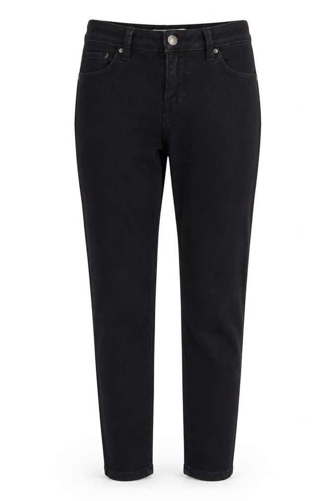 Womens UK Size 12 denim co Regular Fit Straight Black Jeans