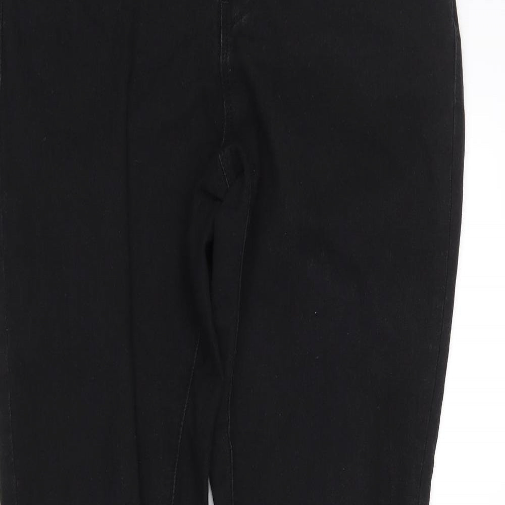 denim co Womens Black  Denim Straight Jeans Size 12