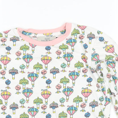 Their Nibs Girls White Spotted  Basic Casual Size 5-6 Years  - Hot Air Balloon