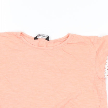 George Girls Pink   Cropped T-Shirt Size 4-5 Years