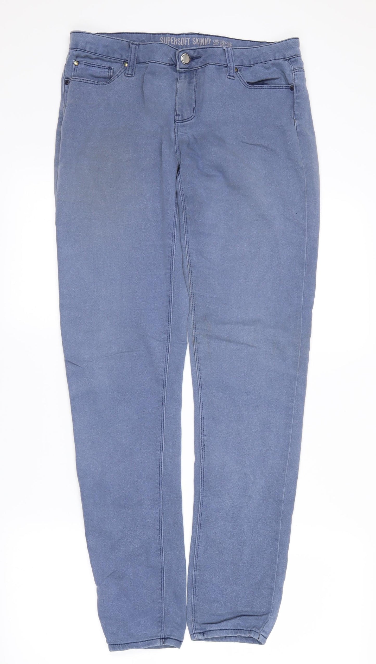 Womens UK Size 10 super skinny Regular Fit Skinny Blue Jeans