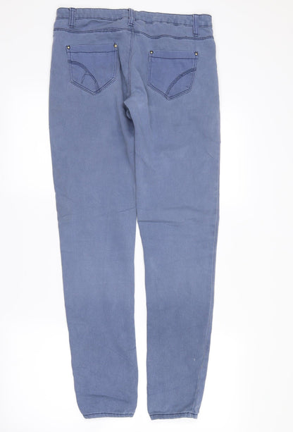 Womens UK Size 10 super skinny Regular Fit Skinny Blue Jeans