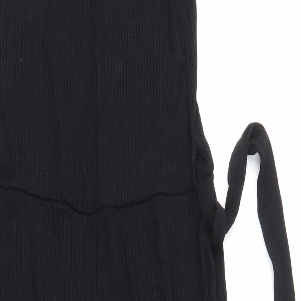 Womens UK Size  Preworn One-Piece Black Jumpsuit