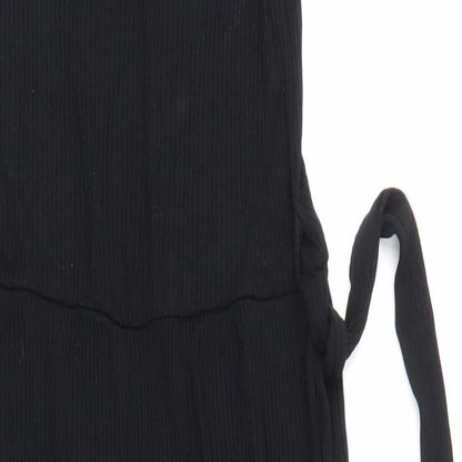 Womens UK Size  Preworn One-Piece Black Jumpsuit
