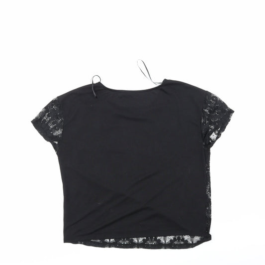 Womens UK Size 12 George Black Basic Blouse