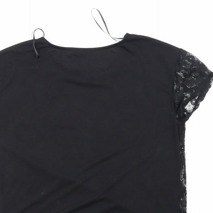 Womens UK Size 12 George Black Basic Blouse