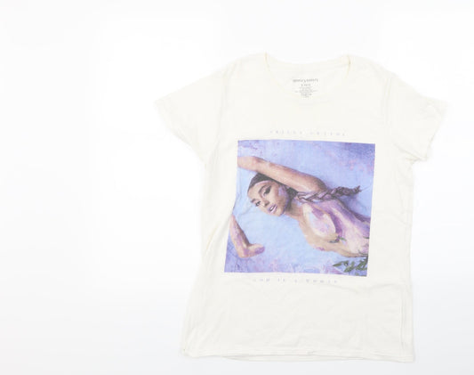 Primark Womens White   Basic T-Shirt Size S