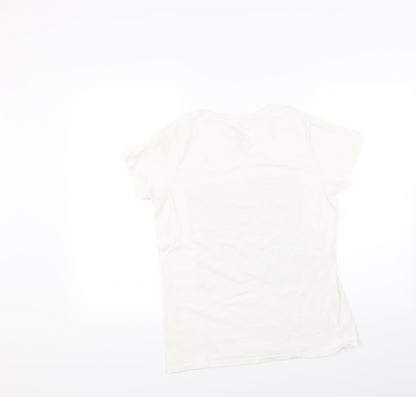 Primark Womens White   Basic T-Shirt Size S
