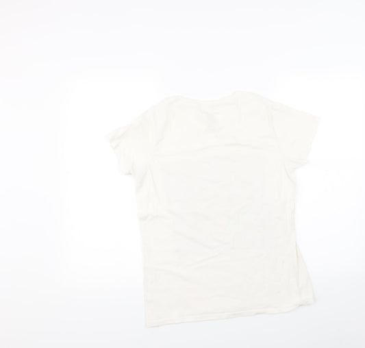 Primark Womens White   Basic T-Shirt Size S