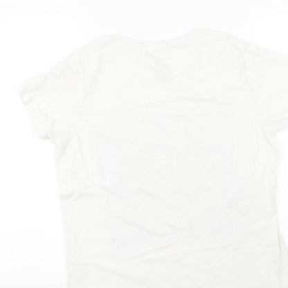 Primark Womens White   Basic T-Shirt Size S