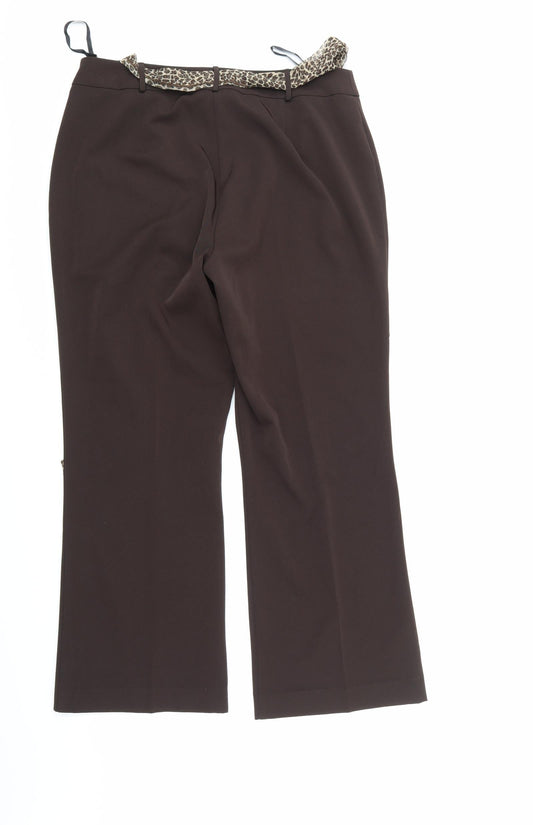 Berkertex Womens Brown   Trousers  Size 14 L27 in