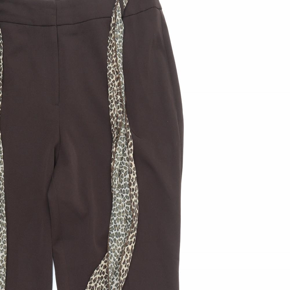 Womens UK Size 14 Berkertex Regular Fit  Brown Trousers