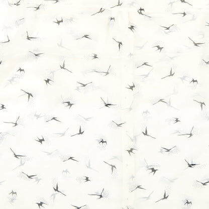Womens UK Size M Wallis White Basic Button-Up