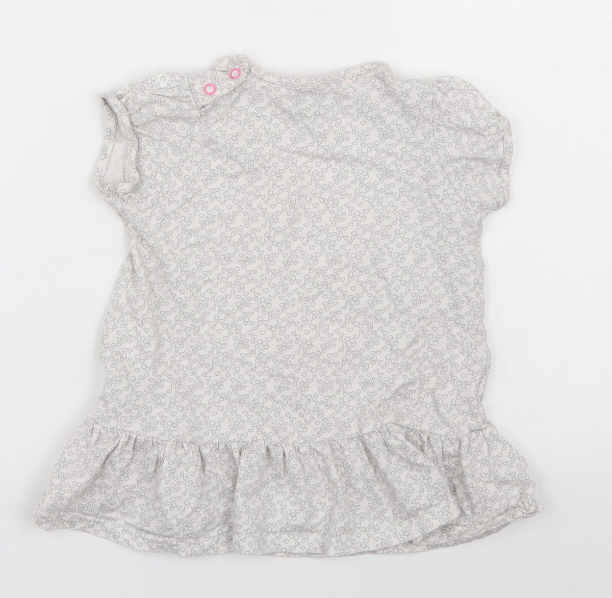 Autograph Girls Grey Polka Dot  Basic T-Shirt Size 2-3 Years
