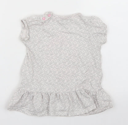 Autograph Girls Grey Polka Dot  Basic T-Shirt Size 2-3 Years