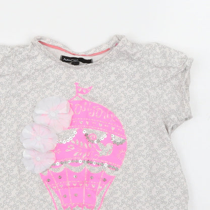 Autograph Girls Grey Polka Dot  Basic T-Shirt Size 2-3 Years