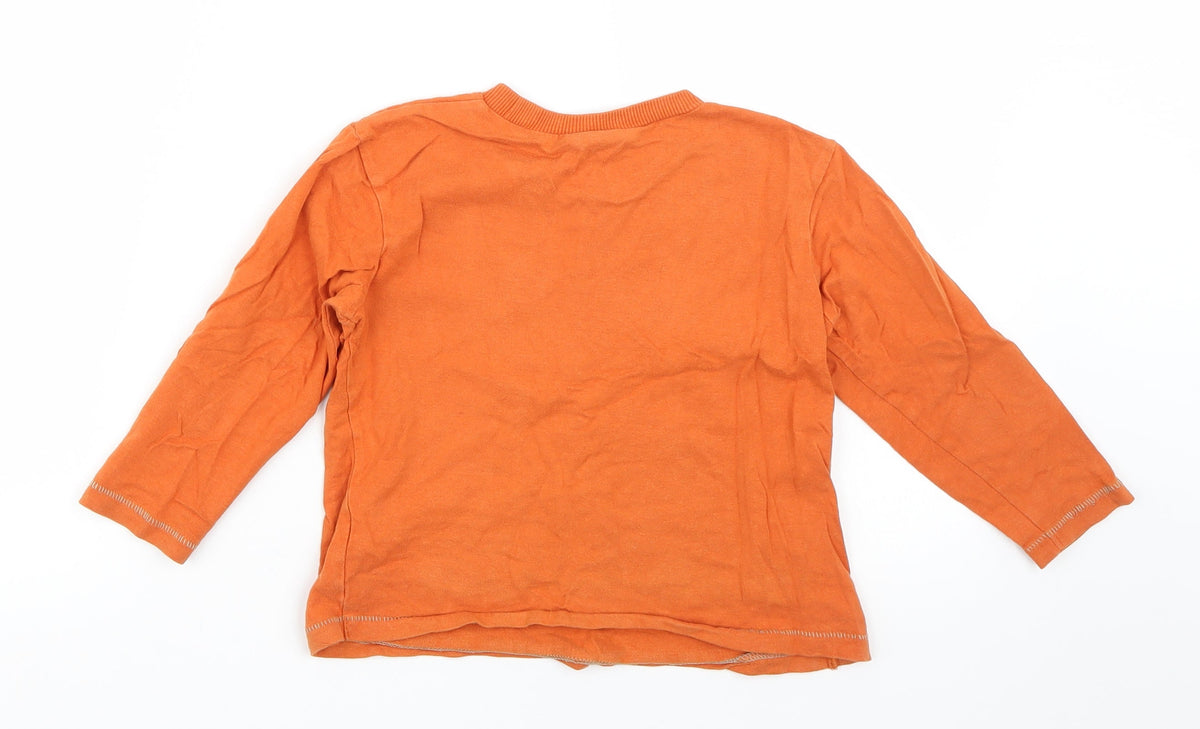 Cherokee Boys Orange   Basic T-Shirt Size 3-4 Years