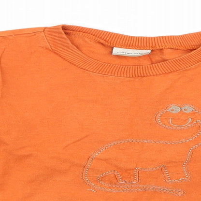 Cherokee Boys Orange   Basic T-Shirt Size 3-4 Years