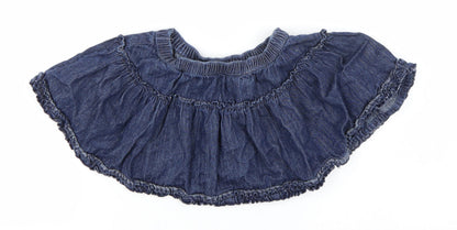 George Girls Blue  Denim Skater Skirt Size 2-3 Years