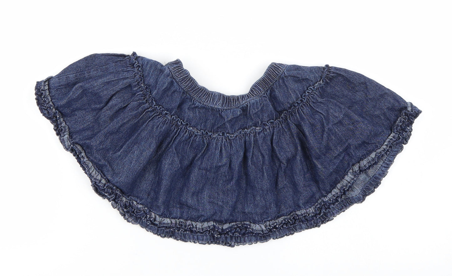 George Girls Blue  Denim Skater Skirt Size 2-3 Years