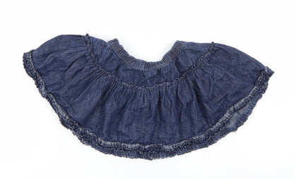 George Girls Blue  Denim Skater Skirt Size 2-3 Years