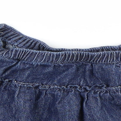 George Girls Blue  Denim Skater Skirt Size 2-3 Years
