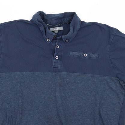 Studio Mens Blue    Polo Size L