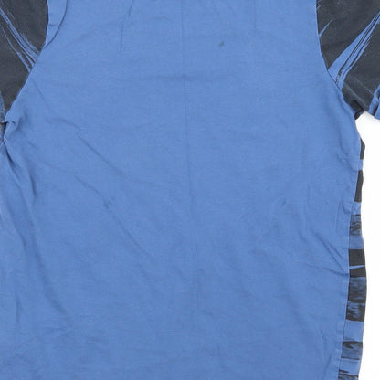 F&F Girls Blue Striped  Basic T-Shirt Size 10-11 Years