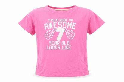 Edward Sinclair Girls Pink   Basic T-Shirt Size 7-8 Years