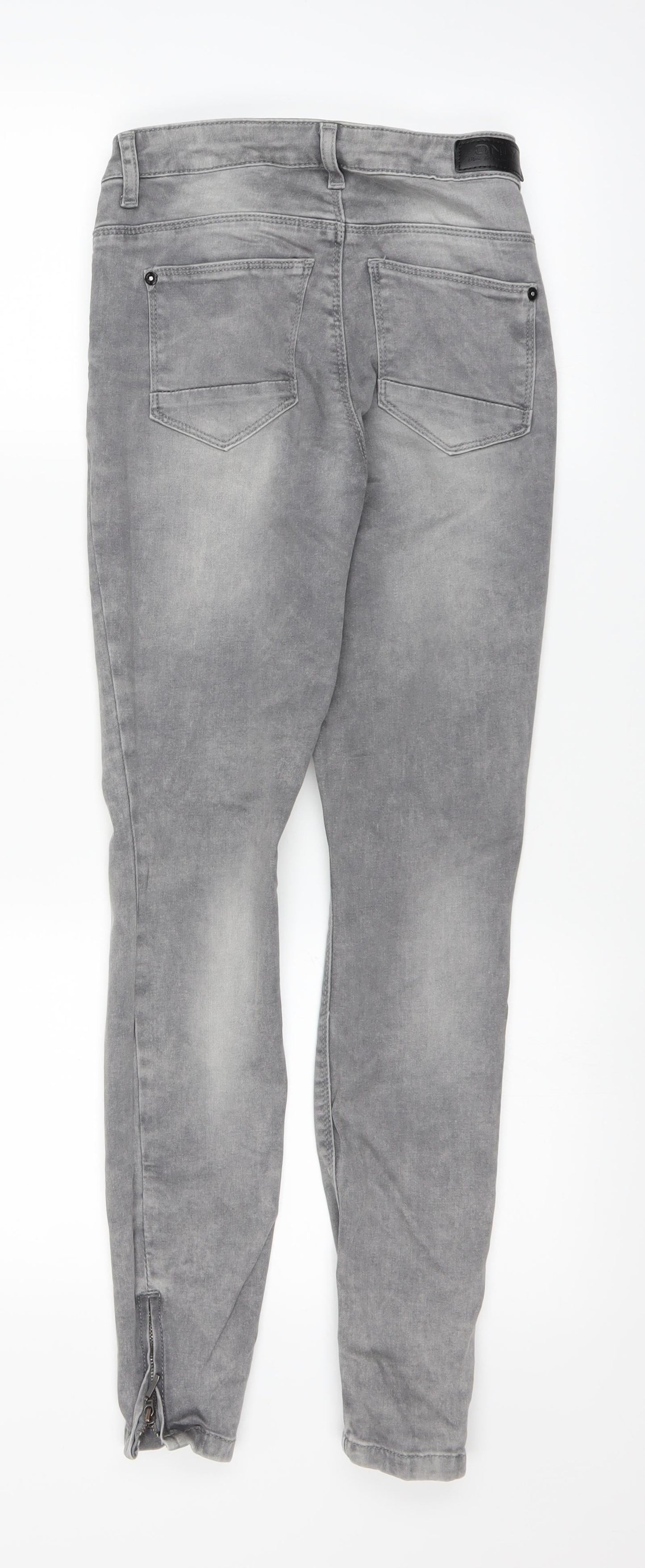 Only Womens Grey   Straight Jeans Size 4 L27 in