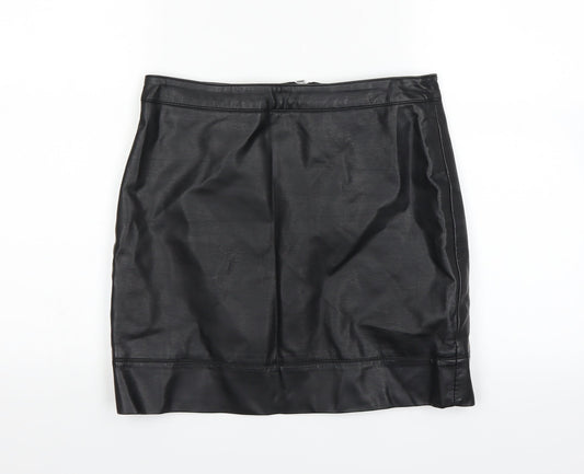 Dorothy Perkins Womens Black   A-Line Skirt Size 8