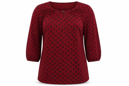 Presence Womens Red   Basic T-Shirt Size 16
