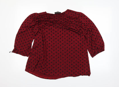 Presence Womens Red   Basic T-Shirt Size 16