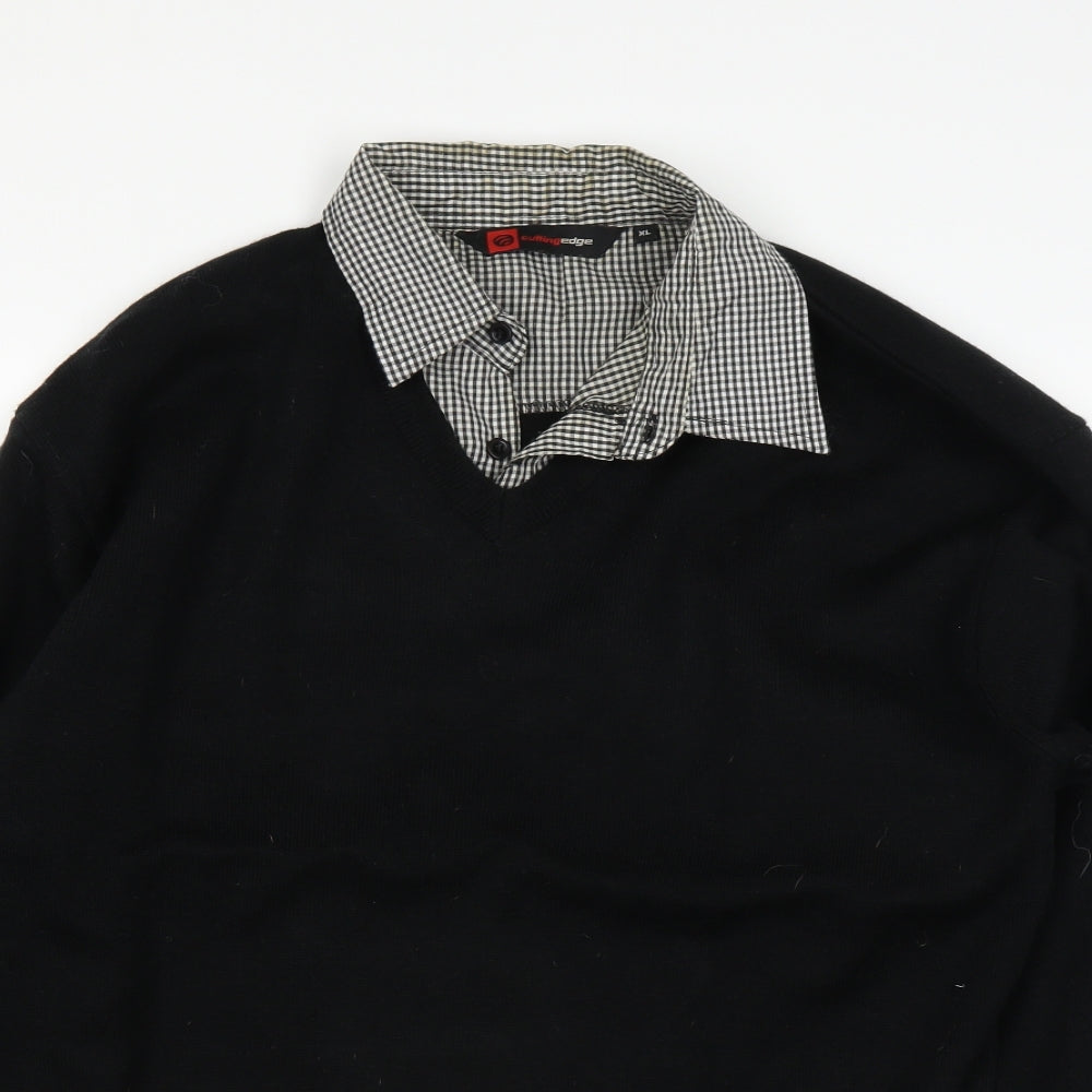 Cutting Edge Mens Blue   Pullover Jumper Size XL