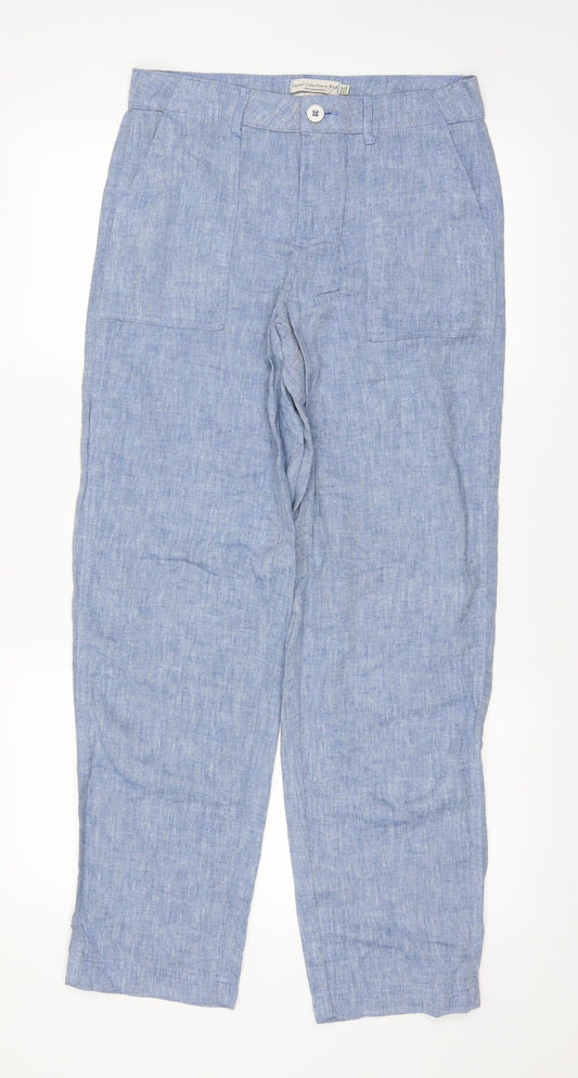 F&F Womens Blue   Trousers  Size 8 L28 in