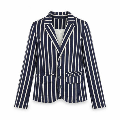 Next Womens Blue Striped  Jacket  Size 8