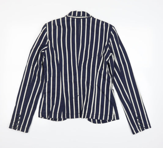 NEXT Womens Blue Striped  Jacket  Size 8