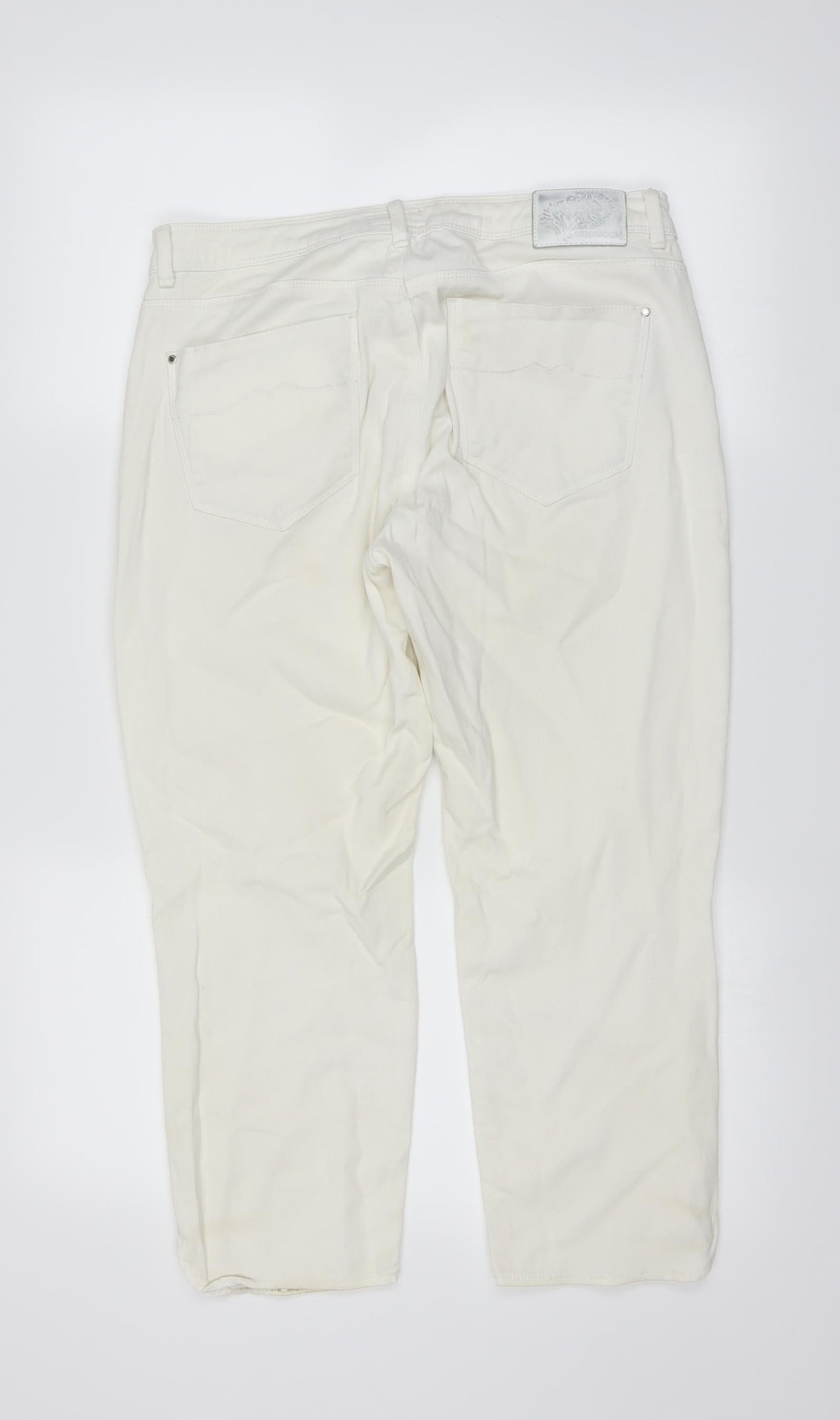 Monsoon Womens White   Straight Jeans Size 12 L23 in