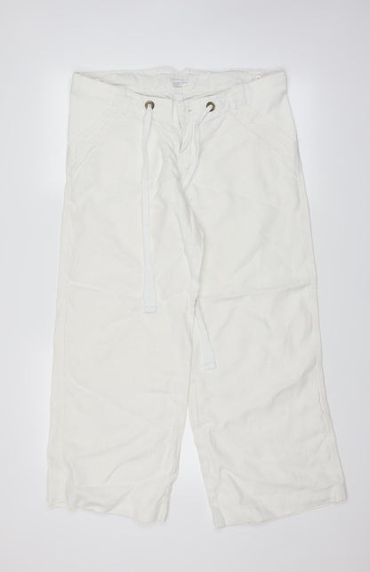 mamas & papas Womens White   Straight Jeans Size 10 L25 in