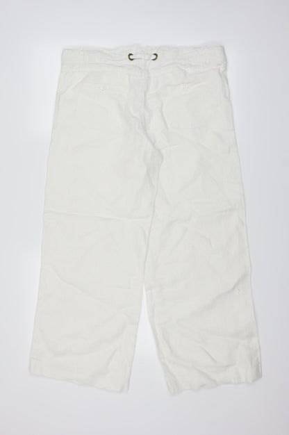 mamas & papas Womens White   Straight Jeans Size 10 L25 in