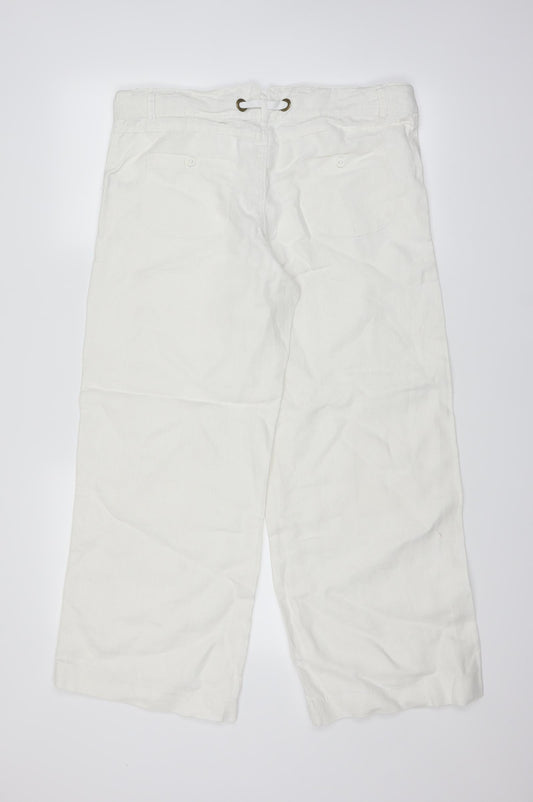 mamas & papas Womens White   Straight Jeans Size 10 L25 in