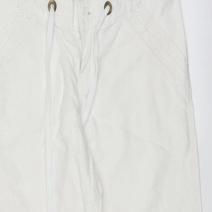 mamas & papas Womens White   Straight Jeans Size 10 L25 in