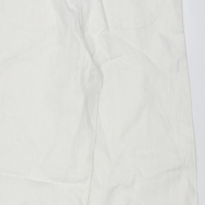 mamas & papas Womens White   Straight Jeans Size 10 L25 in