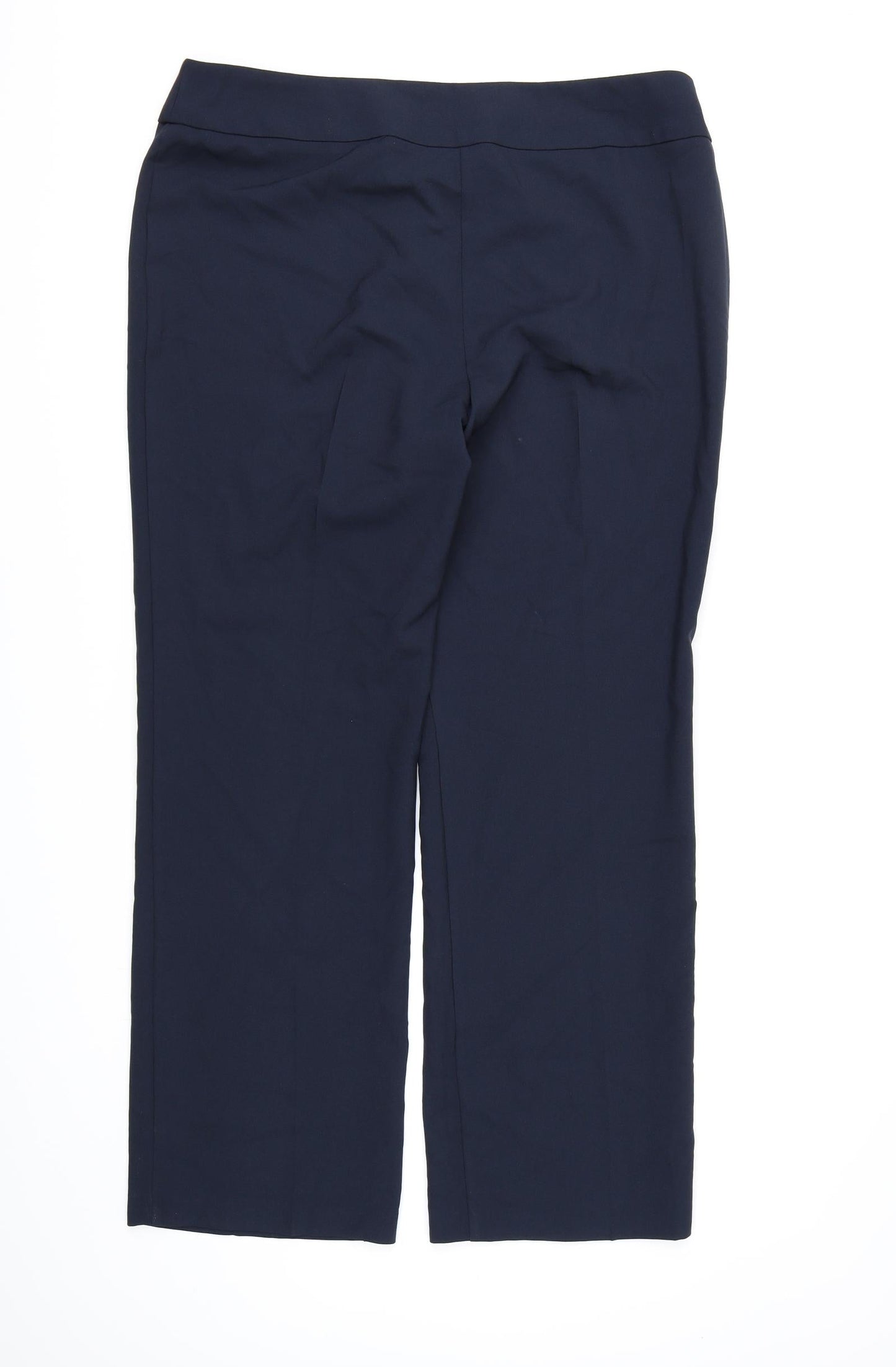 George Womens Blue  Rayon Dress Pants Trousers Size 16 L31 in