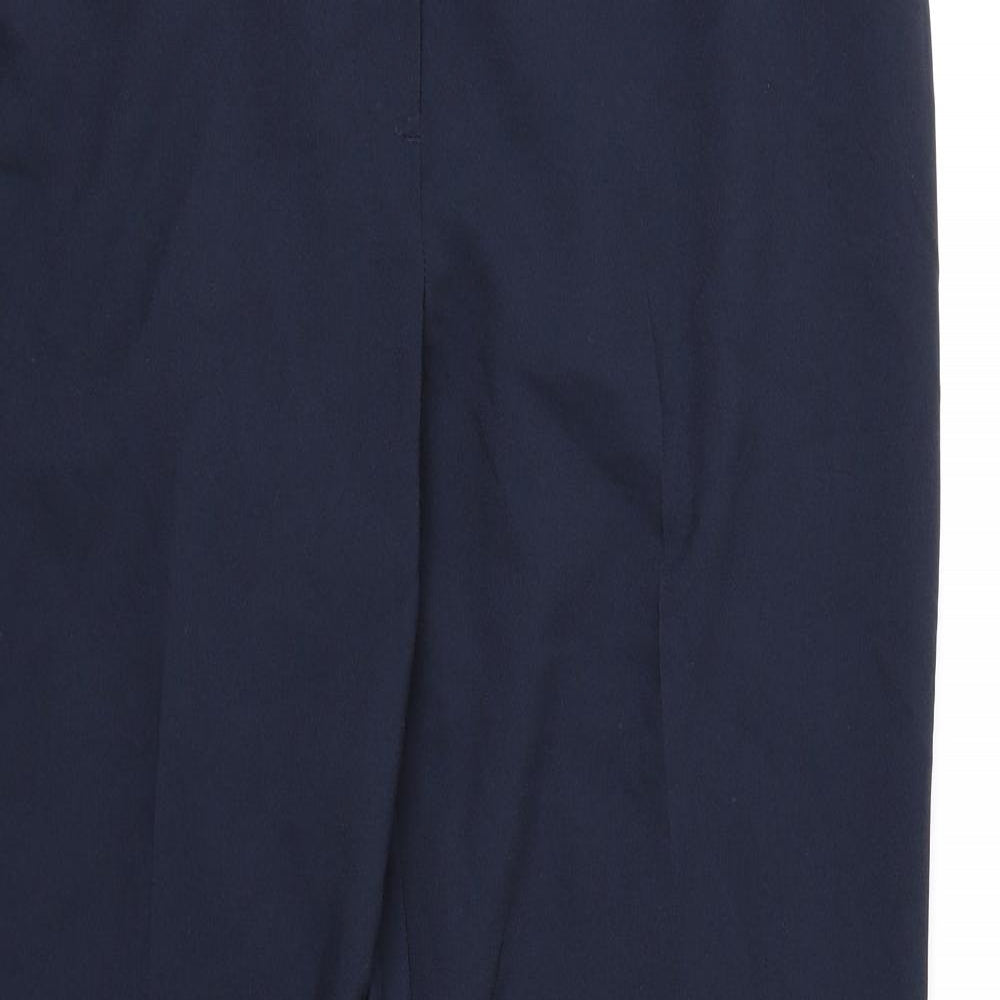 George Womens Blue  Rayon Dress Pants Trousers Size 16 L31 in