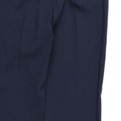 George Womens Blue  Rayon Dress Pants Trousers Size 16 L31 in